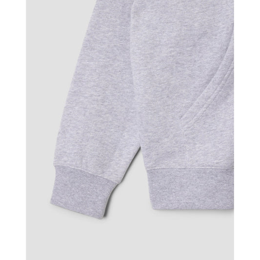Patch Zip Hood - Grey Heather