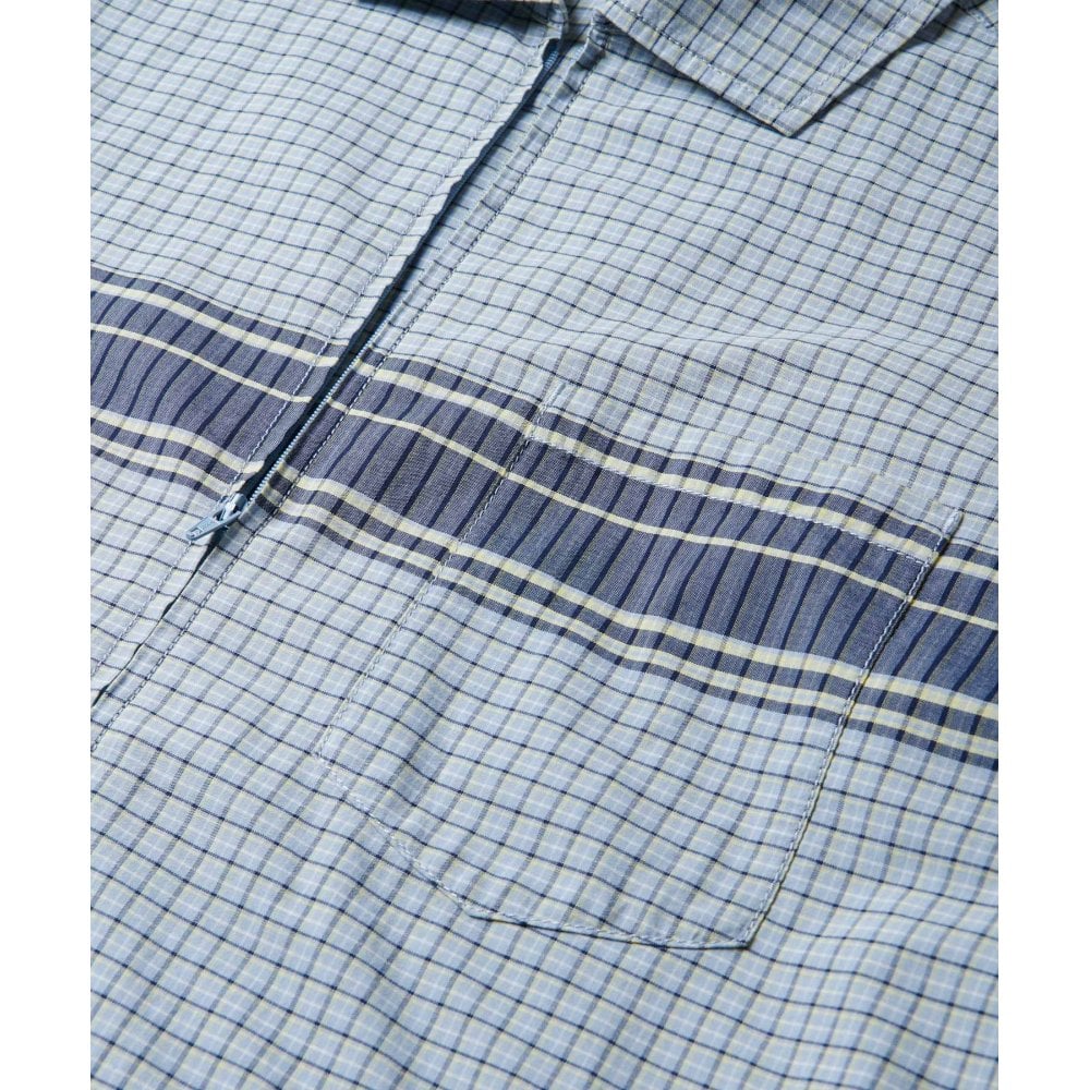 Zip Up Wave Shirt - Pacific Plaid