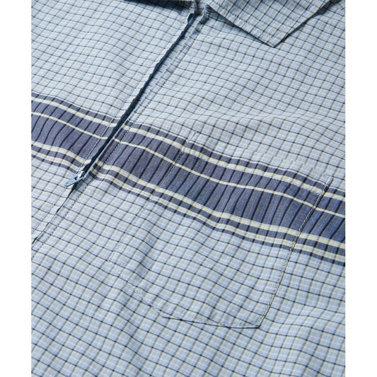 Zip Up Wave Shirt - Pacific Plaid