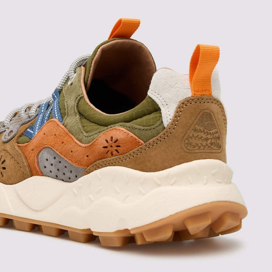 Yamano 3 Man, Suede / Nylon - Ripstop Military / Brown