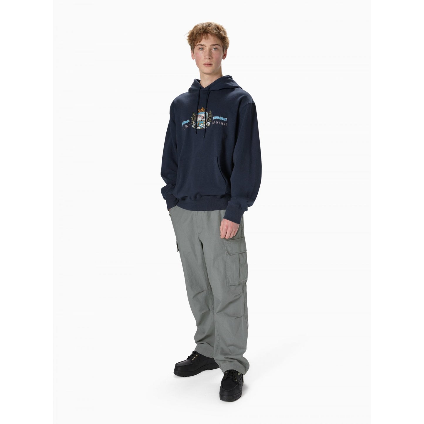 Crest Hoodie - Navy