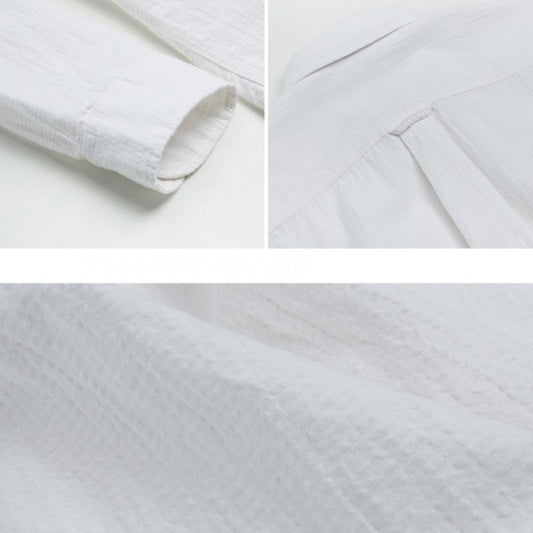 OG Dobby Weave Seersucker Shirt - White