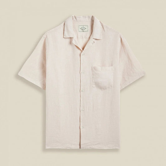 Linen Camp Collar Shirt 25 - Raw