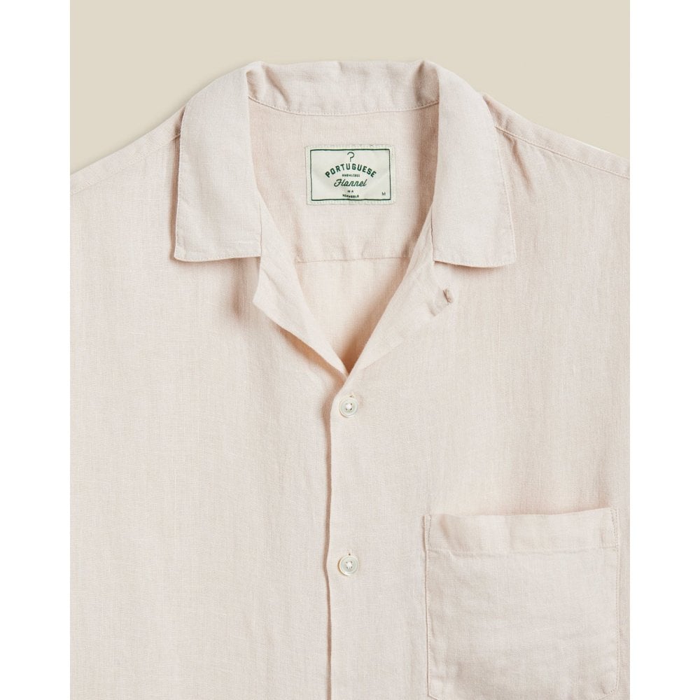 Linen Camp Collar Shirt 25 - Raw