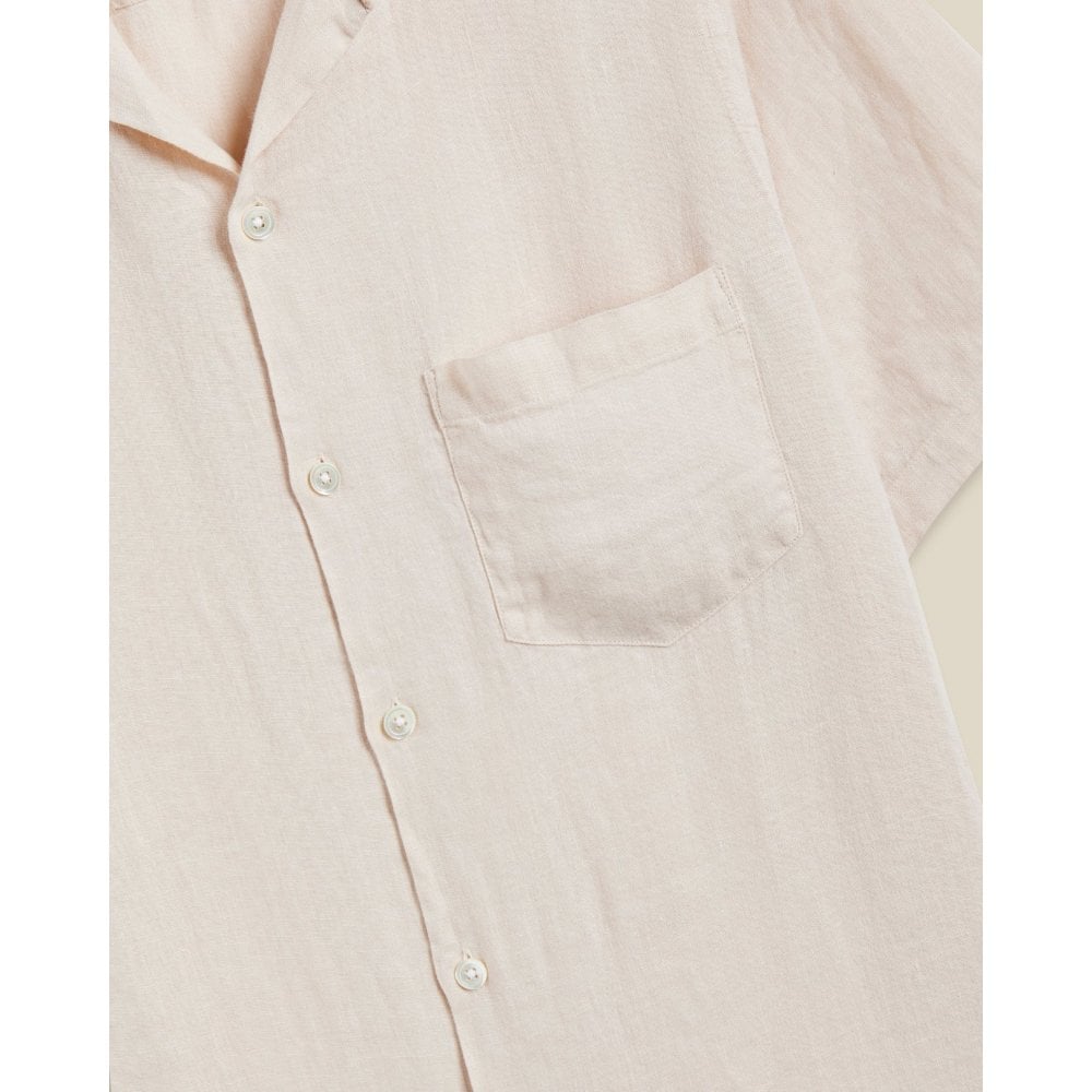 Linen Camp Collar Shirt 25 - Raw