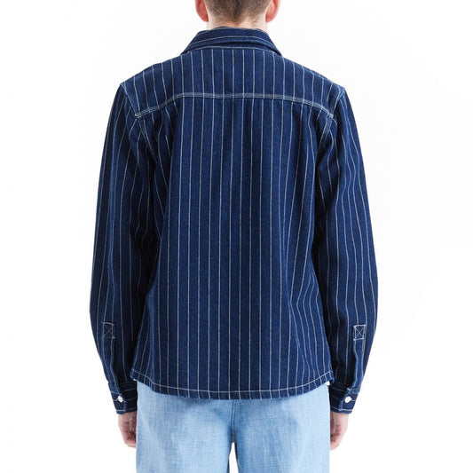 Vacay Stripe Denim Shirt - Indigo