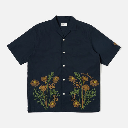 Universal Works X Flower Mountain Minari Shirt - Navy