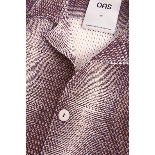 Cuba Net Shirt - Merlot Echo