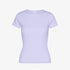Women's Organic Rib S/S Tee - Soft Lavender