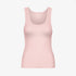 Women's Organic Rib Tank Top - Faded Pink