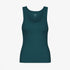 Women's Organic Rib Tank Top - Ocean Green