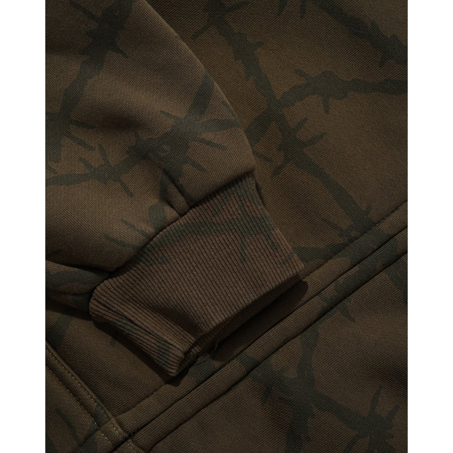 Wired Zip-Thru Hood - Fudge