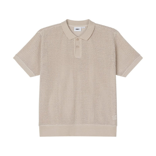 Saratoga Mesh SS Polo - Silver Grey