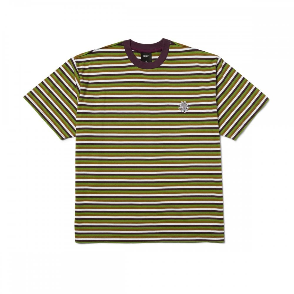 Apollo Striped S/S Knit Tee - Green