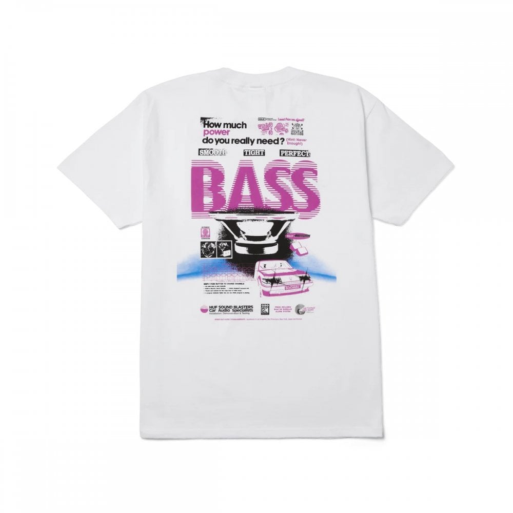 Bass Power S/S Tee - White