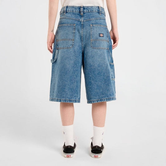 Women's Denim Carpenter Jorts - Rinsed Faded Indigo
