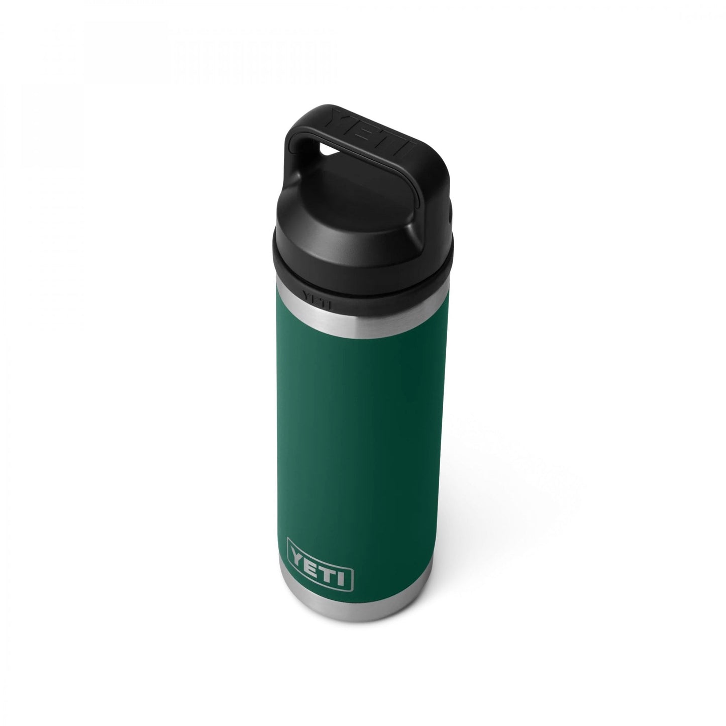 Rambler 18oz Bottle, Chug Cap - Black Forest Green