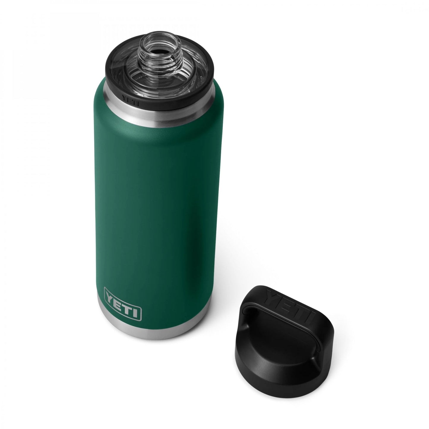 Rambler 36oz Bottle, Chug Cap - Black Forest Green