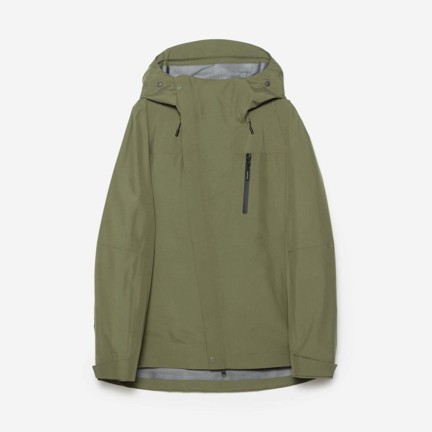 7185 Waterproof 3L Asym Storm Parka - Olive