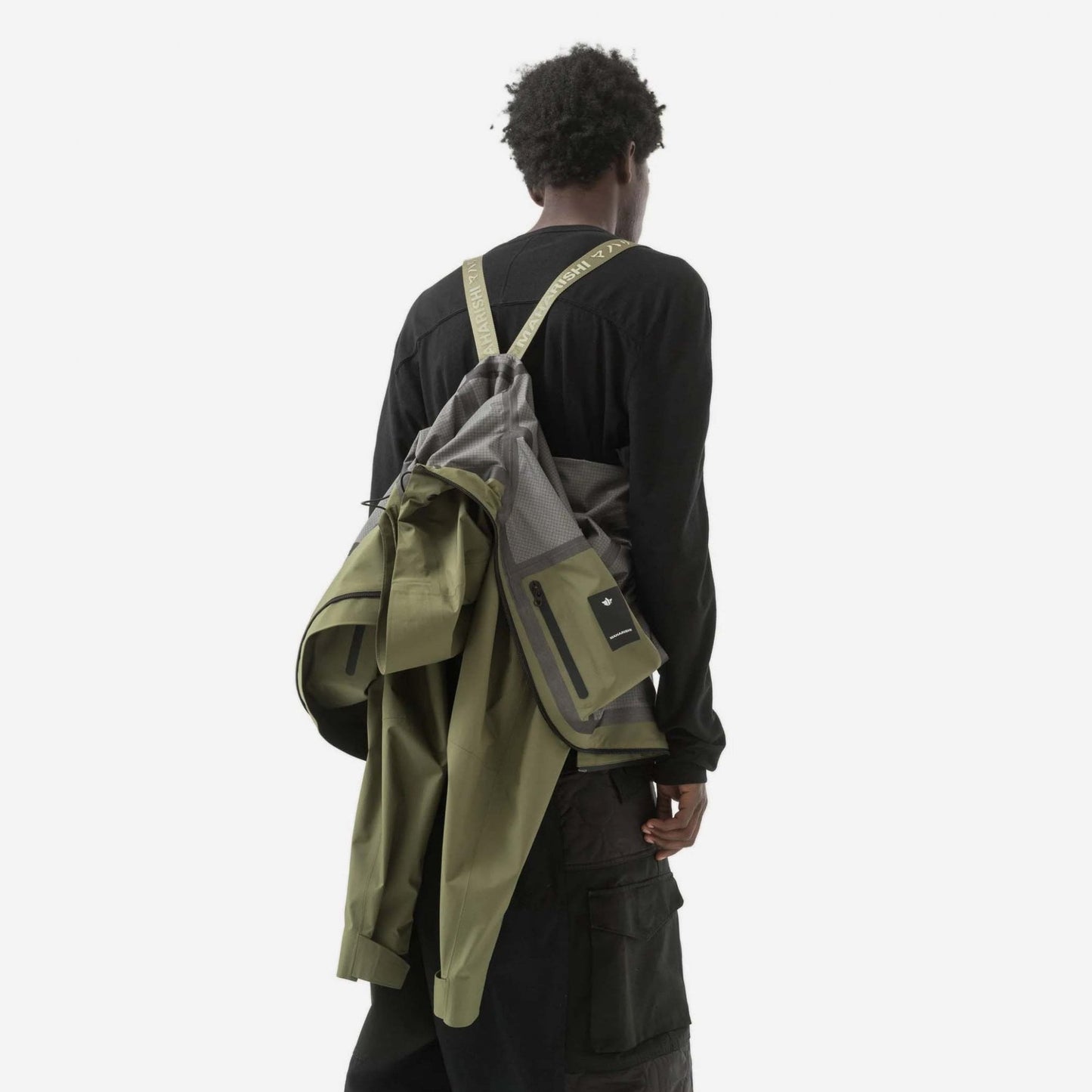 7185 Waterproof 3L Asym Storm Parka - Olive