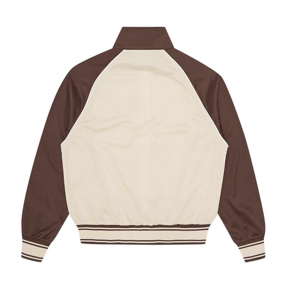 Running Dog Zip Through Track Top - Brown