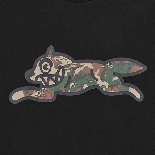 Woodland Camo Running Dog S/S Tee - Black