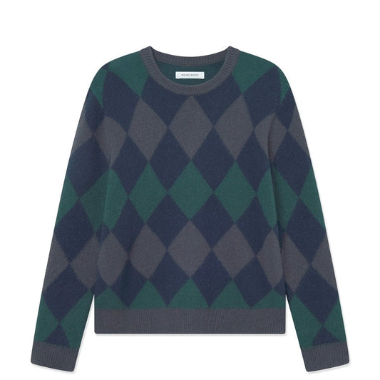 WWJan Pullover Sweater - Green Gables Check