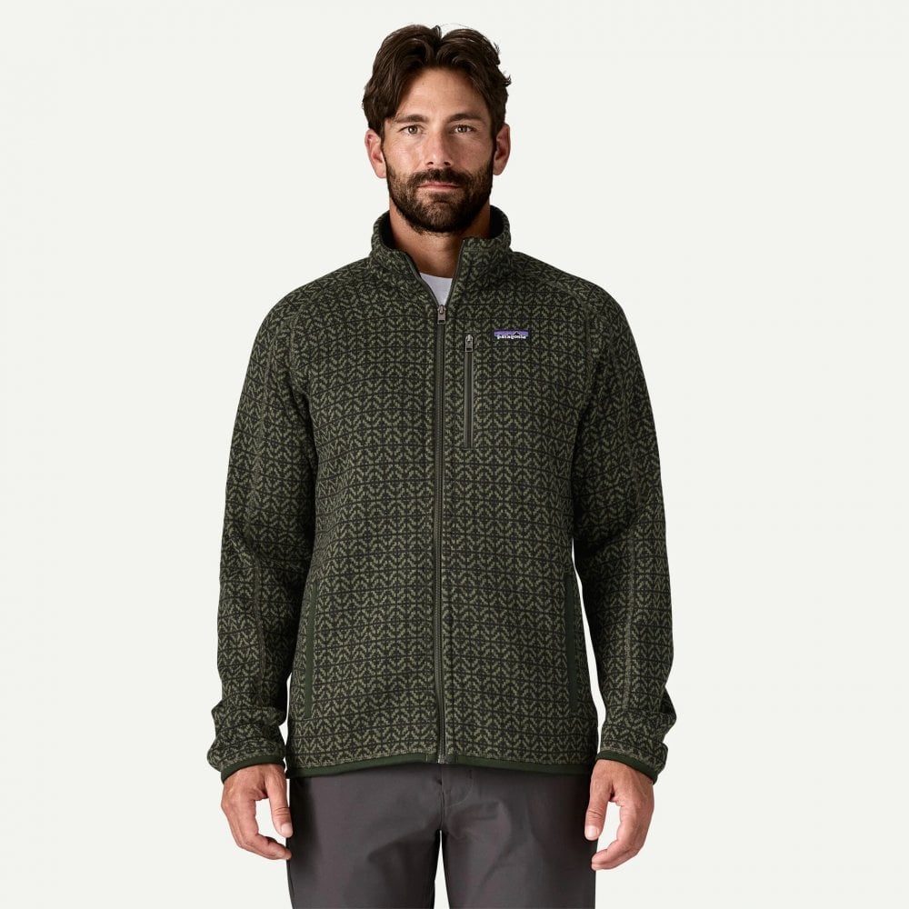 Men's Better Sweater Jacket - Scales: Old Growth Green