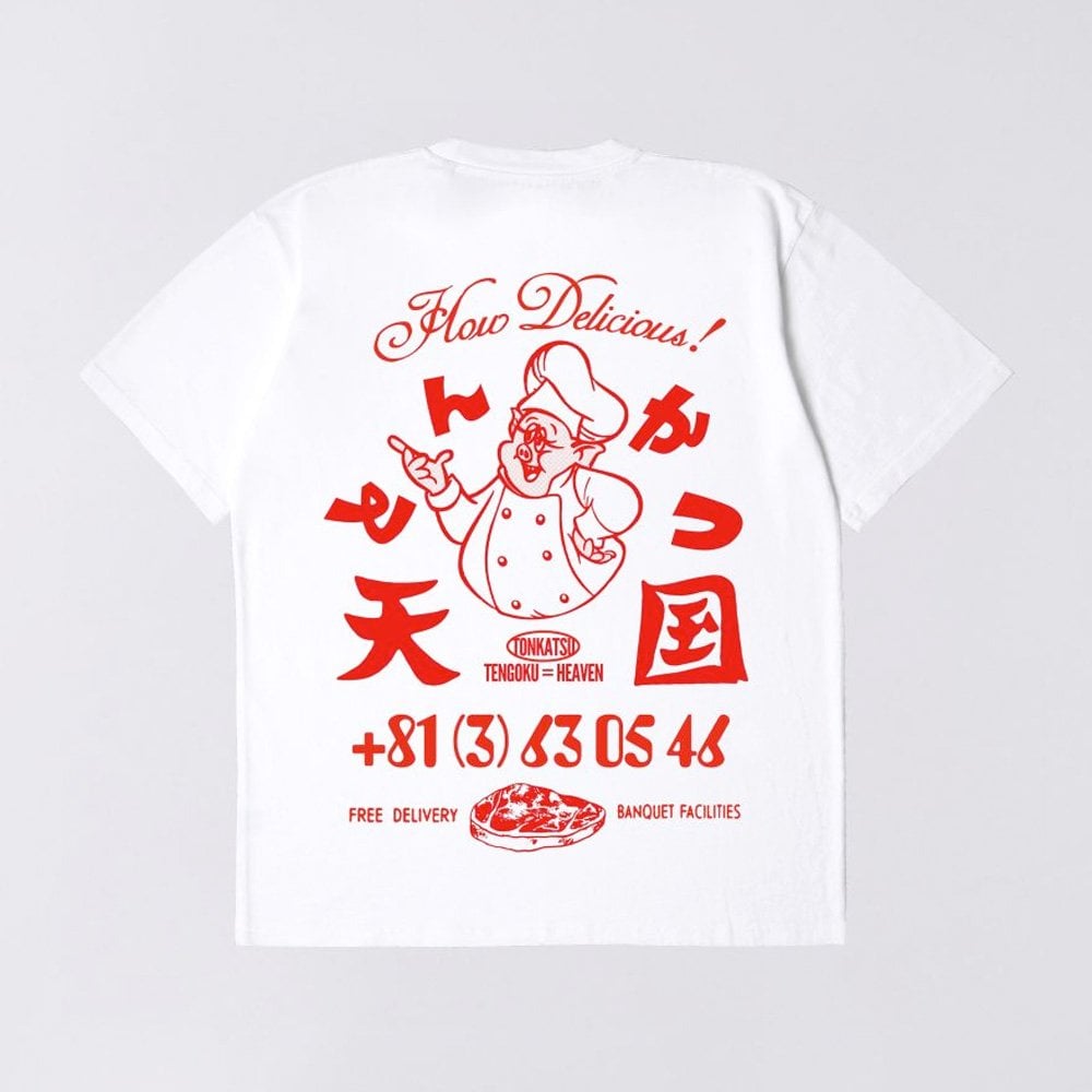 Tonkatsu S/S Tee - White (Garment Washed)