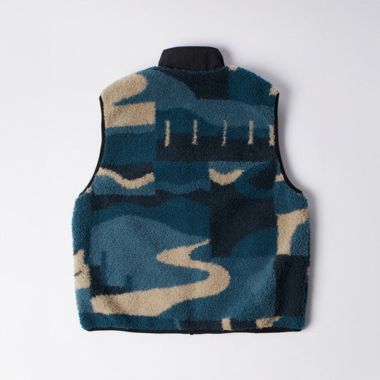 Infinite Bird Reversible Vest - Navy Blue