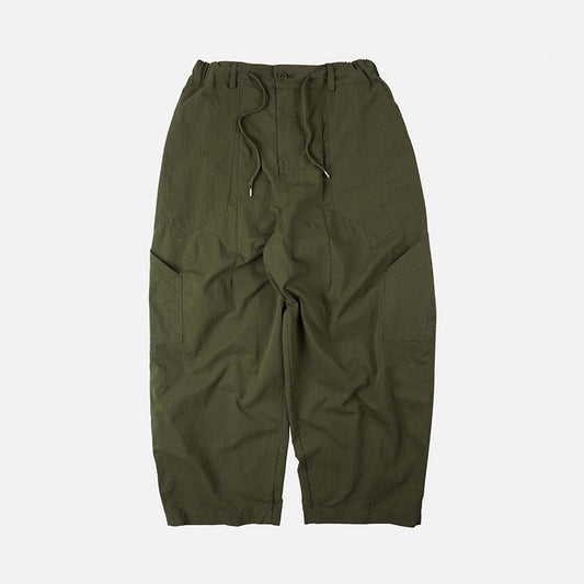 Fold Fatigue Wide Pants - Olive