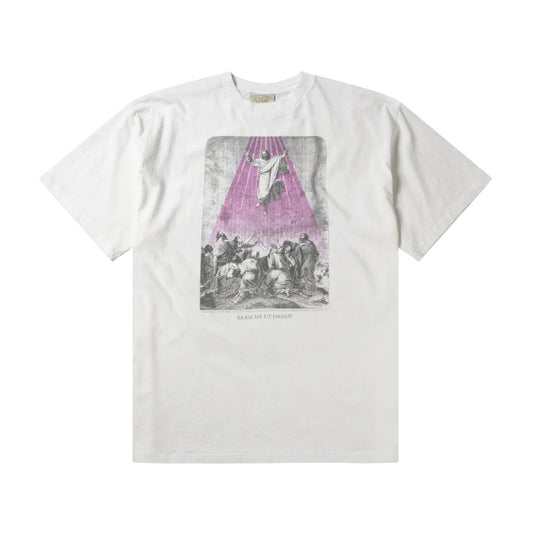 Faded Beam Me Up Daddy SS Tee - Off White