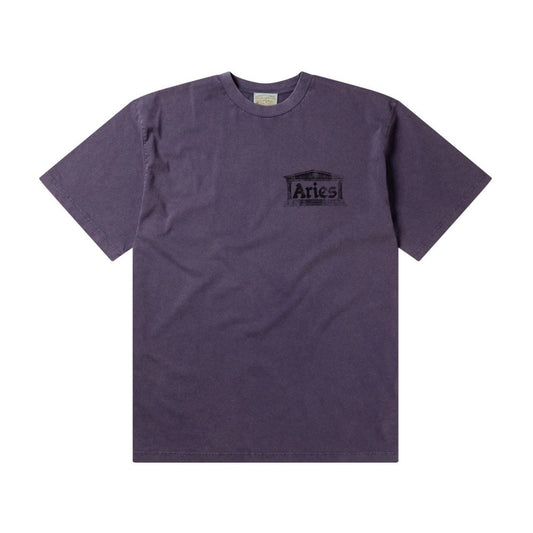 Aged Ancient Temple SS Tee - Purple