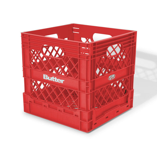 Collapsable Record Crate - Red
