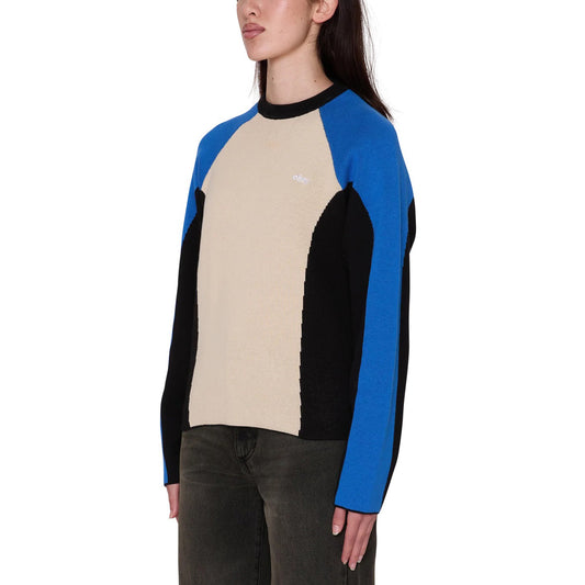 Angie Crew Sweater - Cream Multi