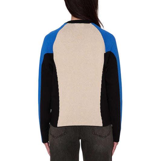 Angie Crew Sweater - Cream Multi