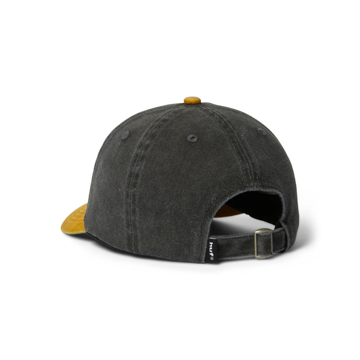Two Tone 89 Washed 6 Panel Hat - Black