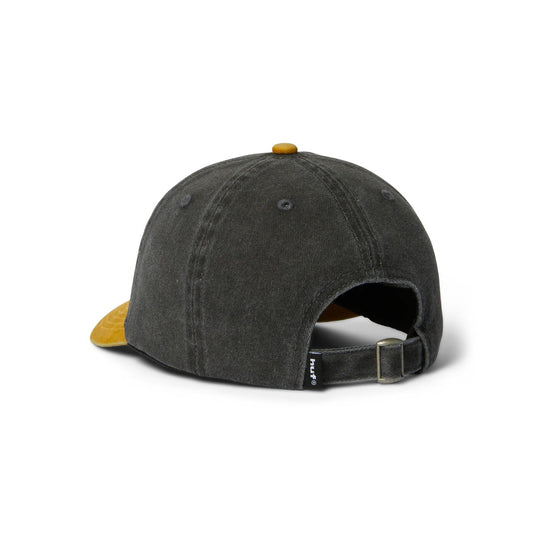 Two Tone 89 Washed 6 Panel Hat - Black