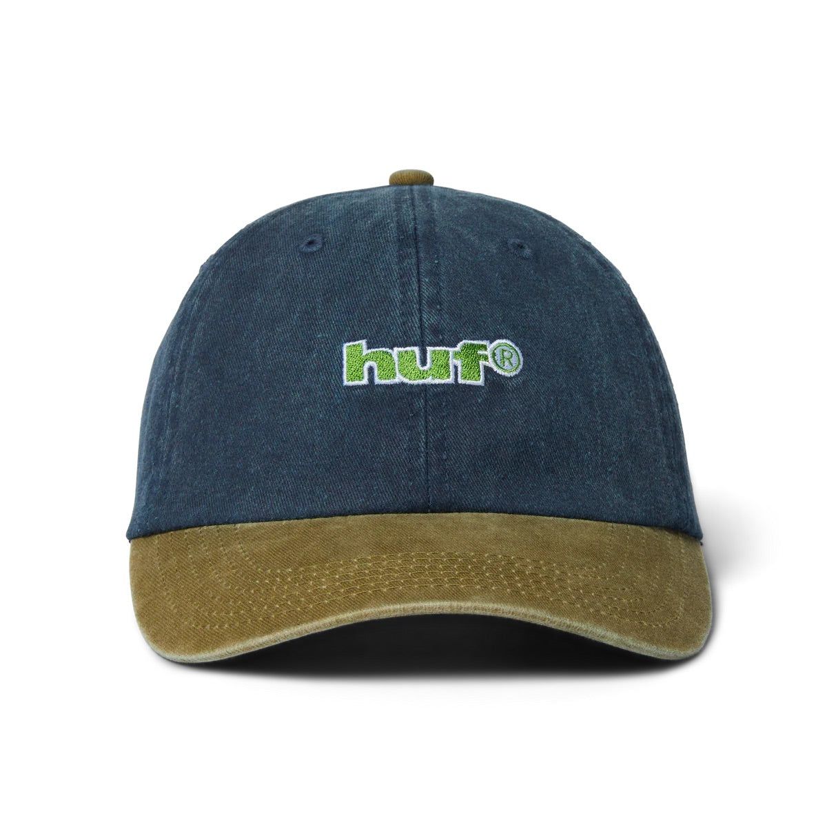 Two Tone 89 Washed 6 Panel Hat - Navy