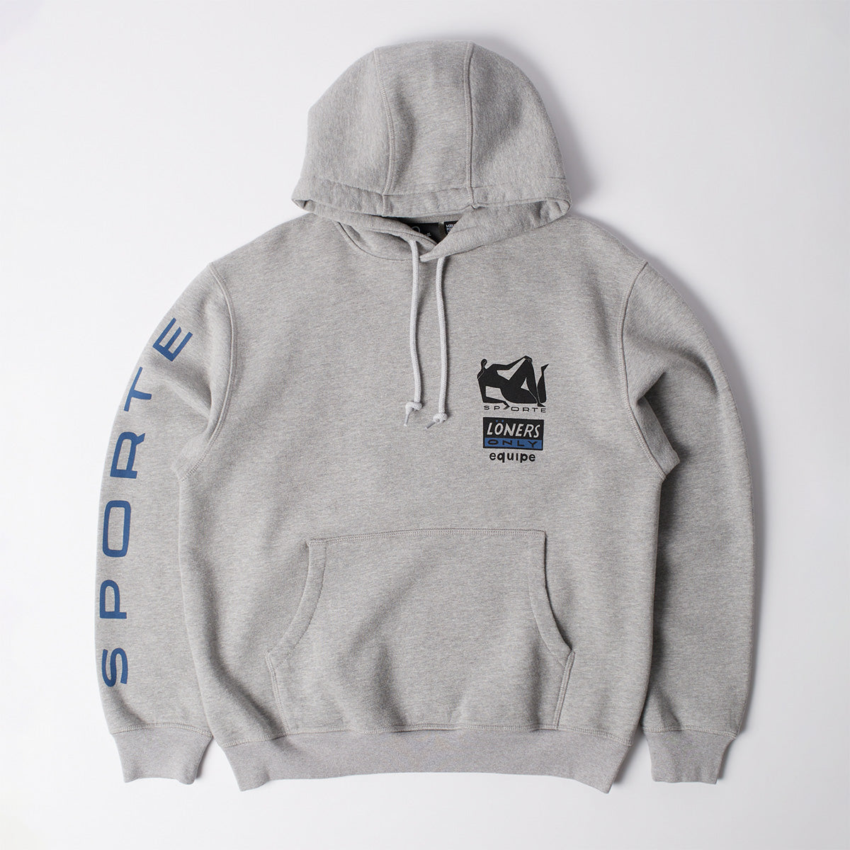 Parra Sporte Hooded Sweatshirt - Heather Grey