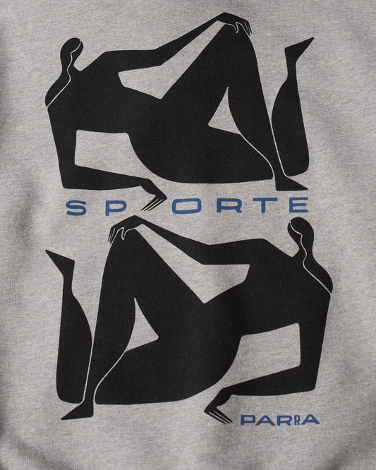 Parra Sporte Hooded Sweatshirt - Heather Grey
