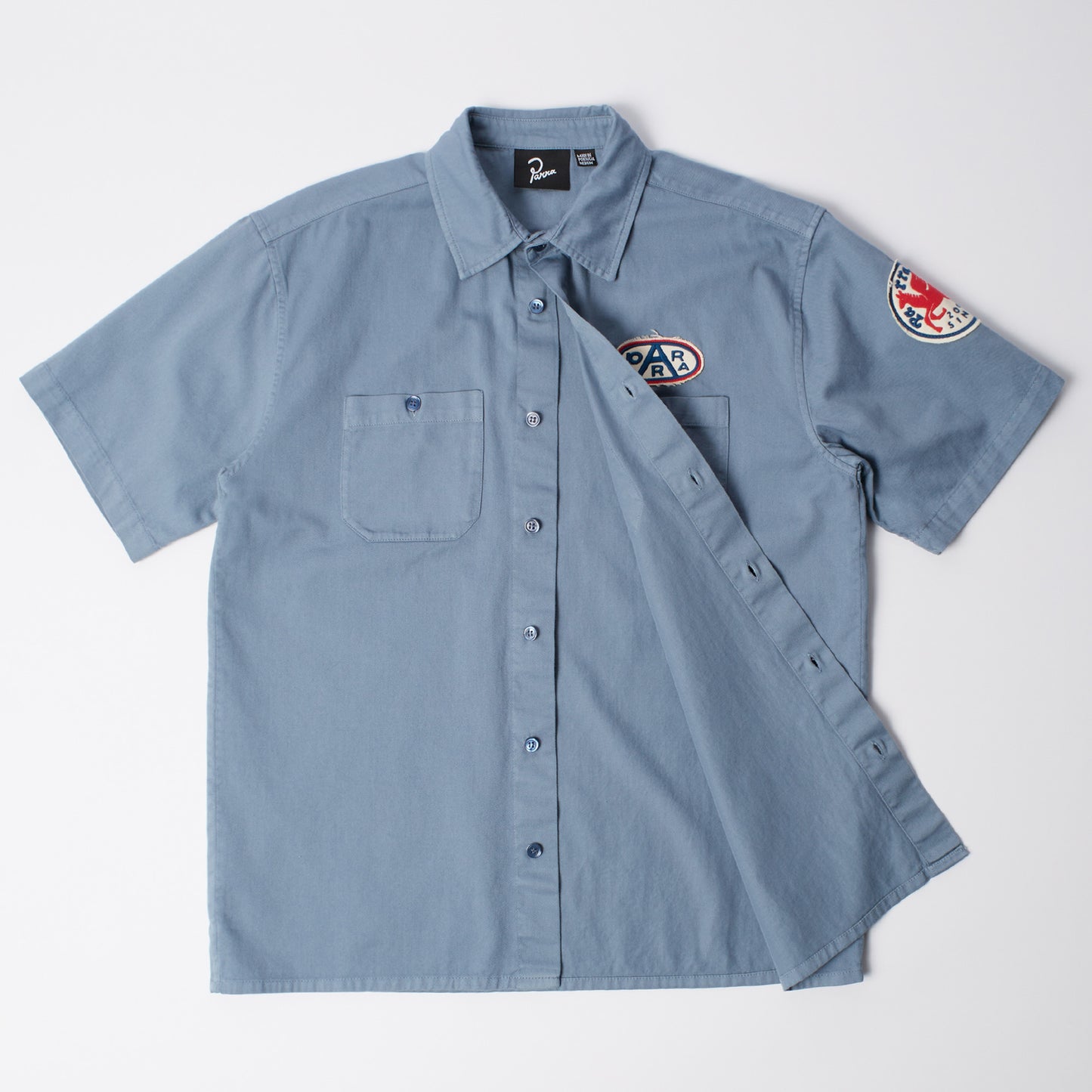 Gas Station Short Sleeve Shirt - Blue