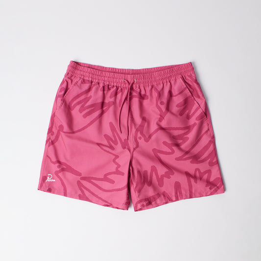 Birds Fly Free Swim Shorts - Purple Pink