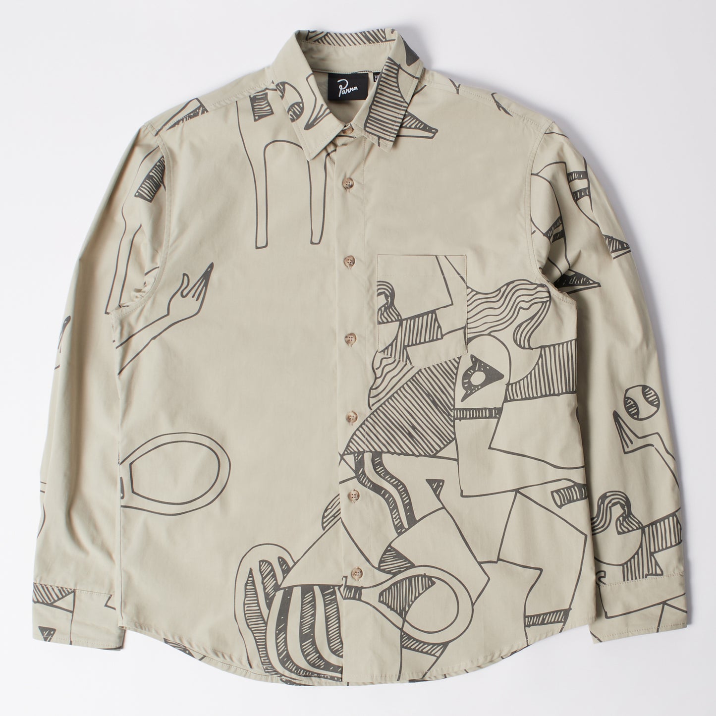 Pen Drawings Shirt - Sand
