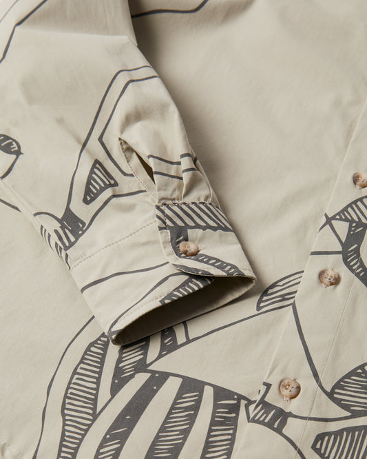 Pen Drawings Shirt - Sand