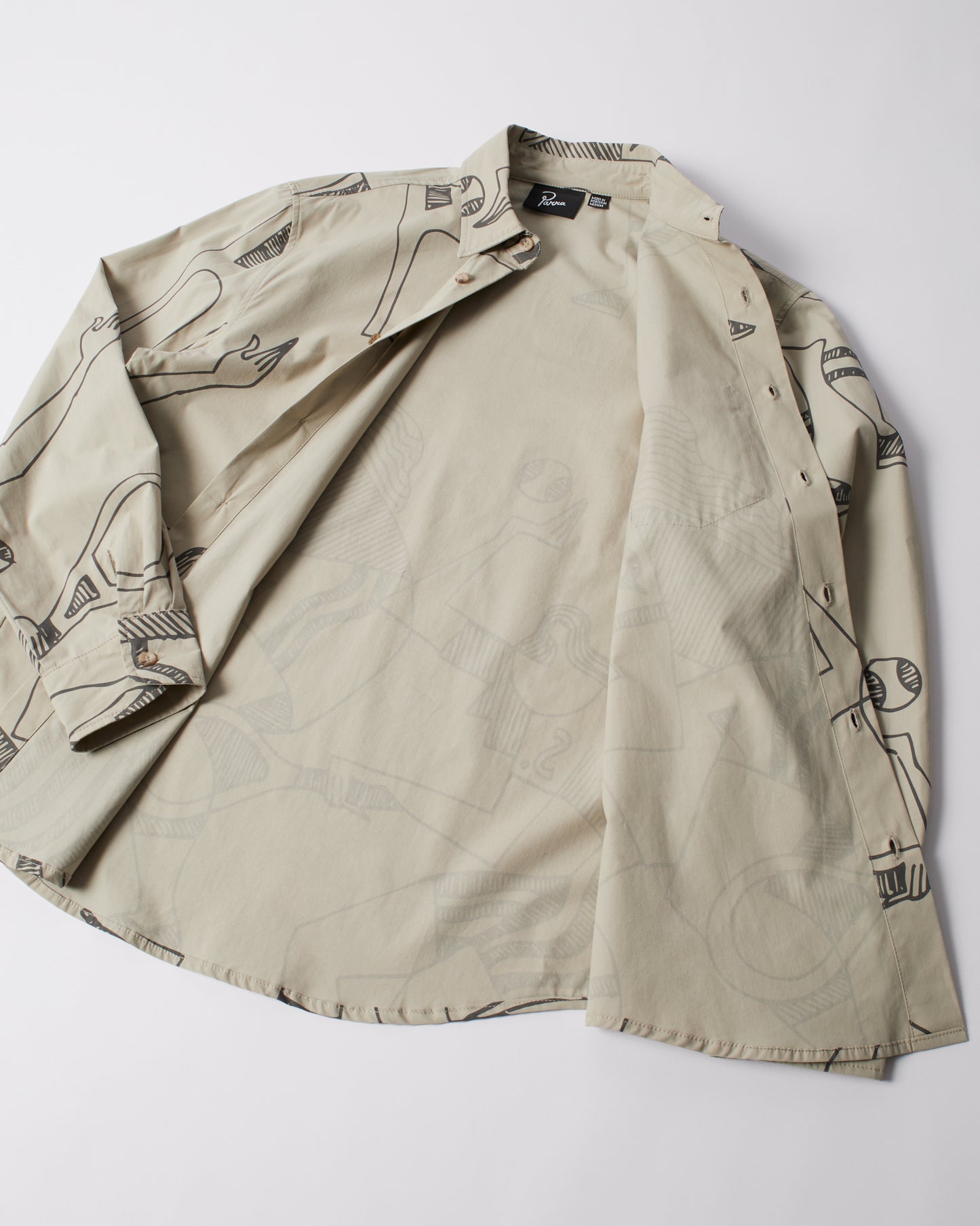 Pen Drawings Shirt - Sand