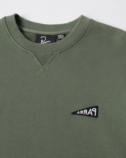 Flag Logo Crewneck Sweatshirt - Green