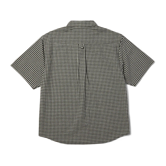 89 Micro Gingham SS Oxford Shirt - Black/White