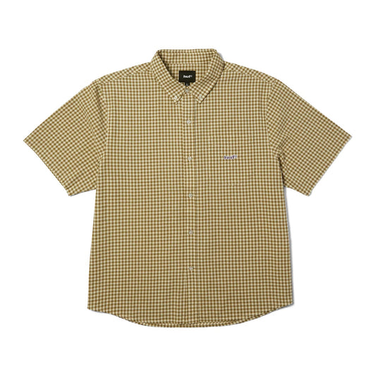 89 Micro Gingham SS Oxford Shirt - Natural