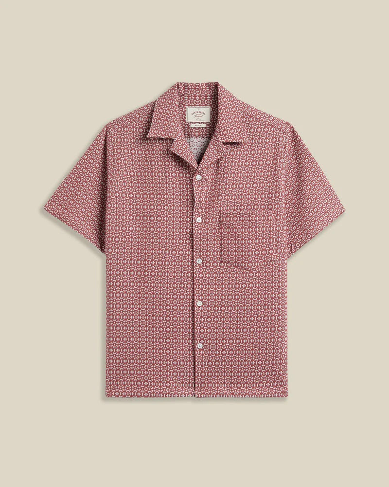 Abstract Tile Shirt - Clay